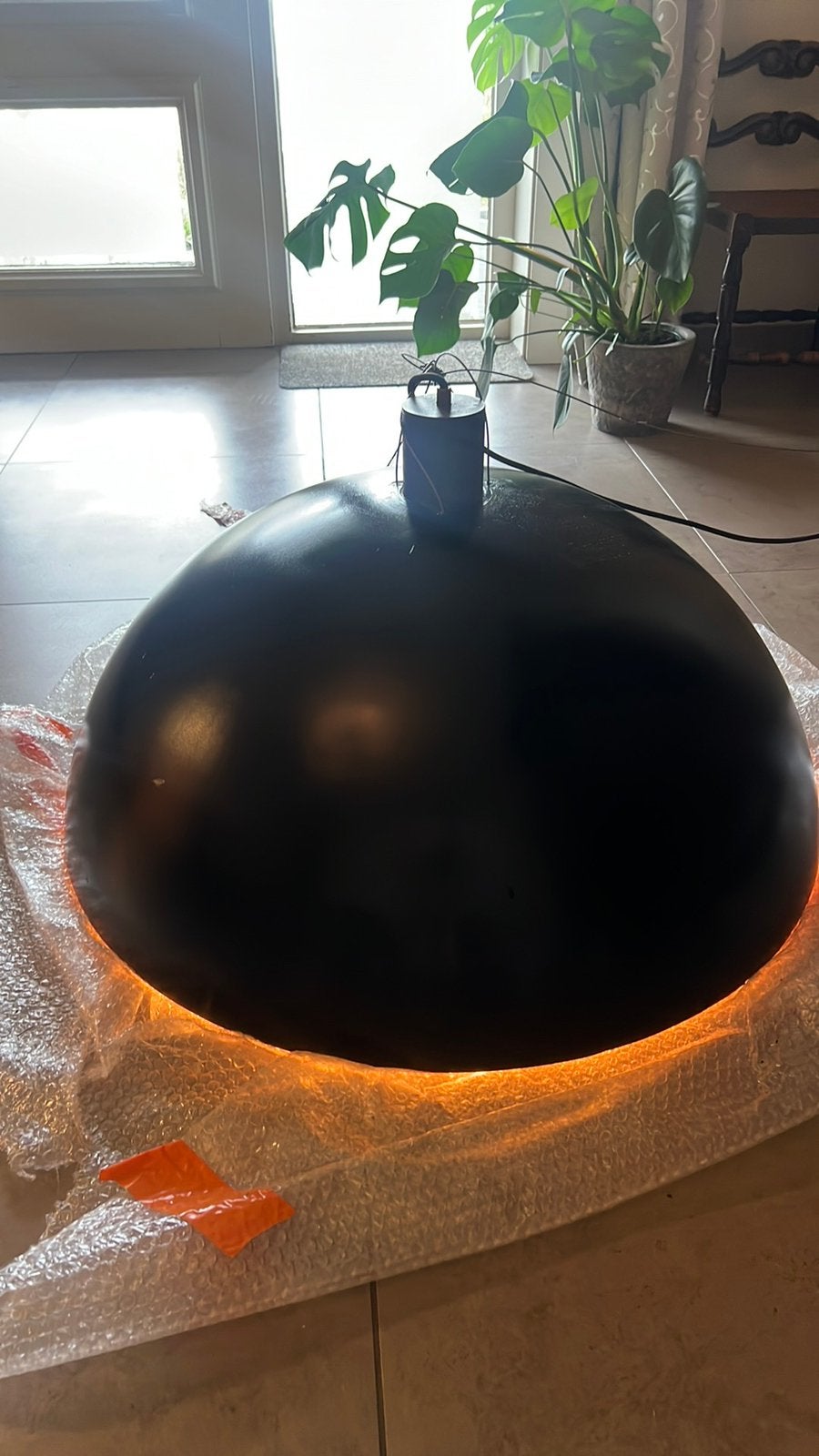 Industriele unieke lamp - diameter 80 cm, Huis en Inrichting, Ophalen, Nieuw, Industrieel