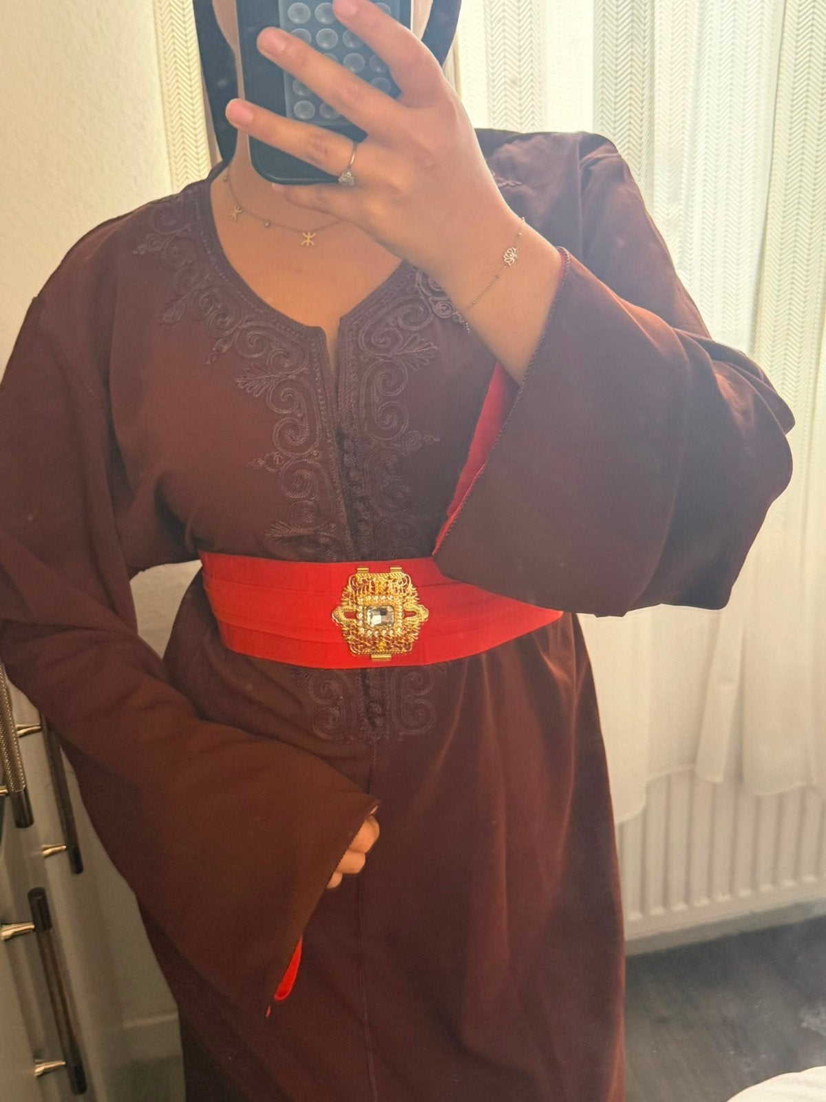 caftan robe marocaine, Enlèvement