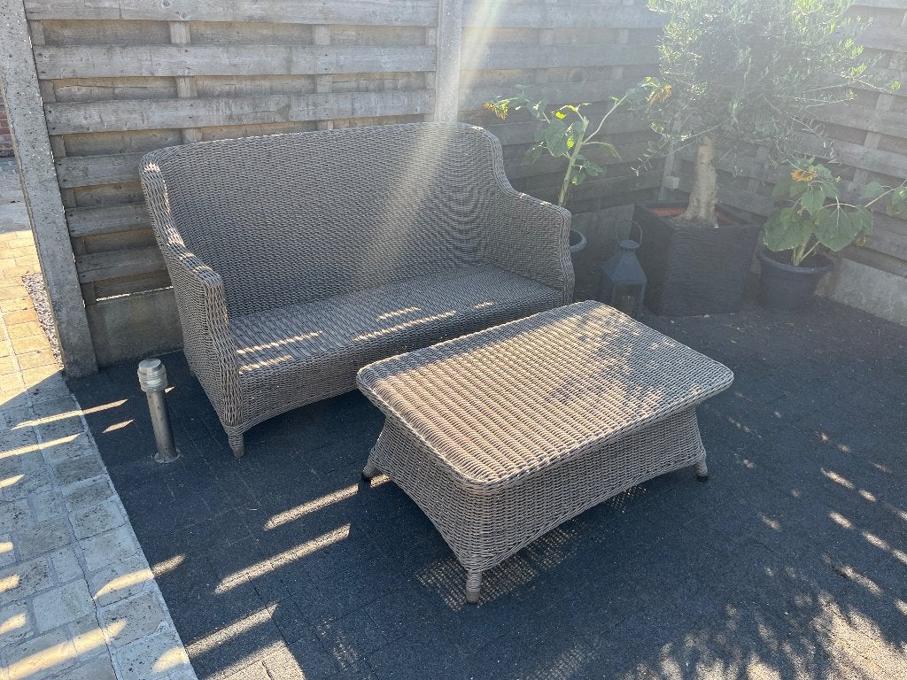 Tuinbank + tafel, Enlèvement, Utilisé