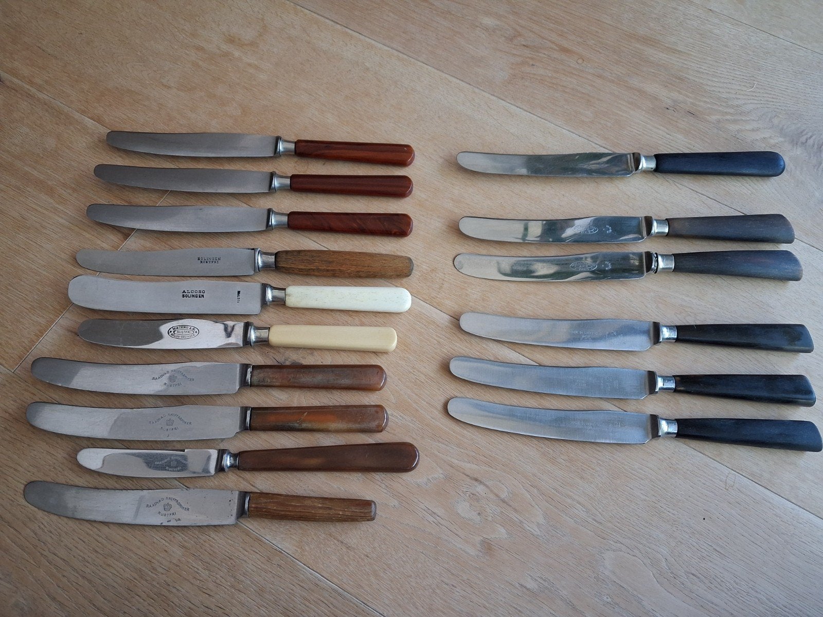 Vintage onbijtmessen Raadvad, solingen, sheffield,..., Ophalen of Verzenden