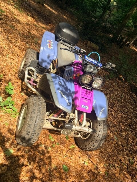 Quad Warrior avec papier agricole, Motos, 1 cylindre, 350 cm³