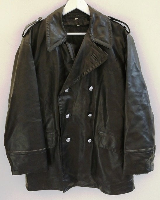 Jas Buiten, Kunstleder, KMar, maat: 49, 1970/80s.(Nr.1), Enlèvement ou Envoi, Gendarmerie, Vêtements ou Chaussures