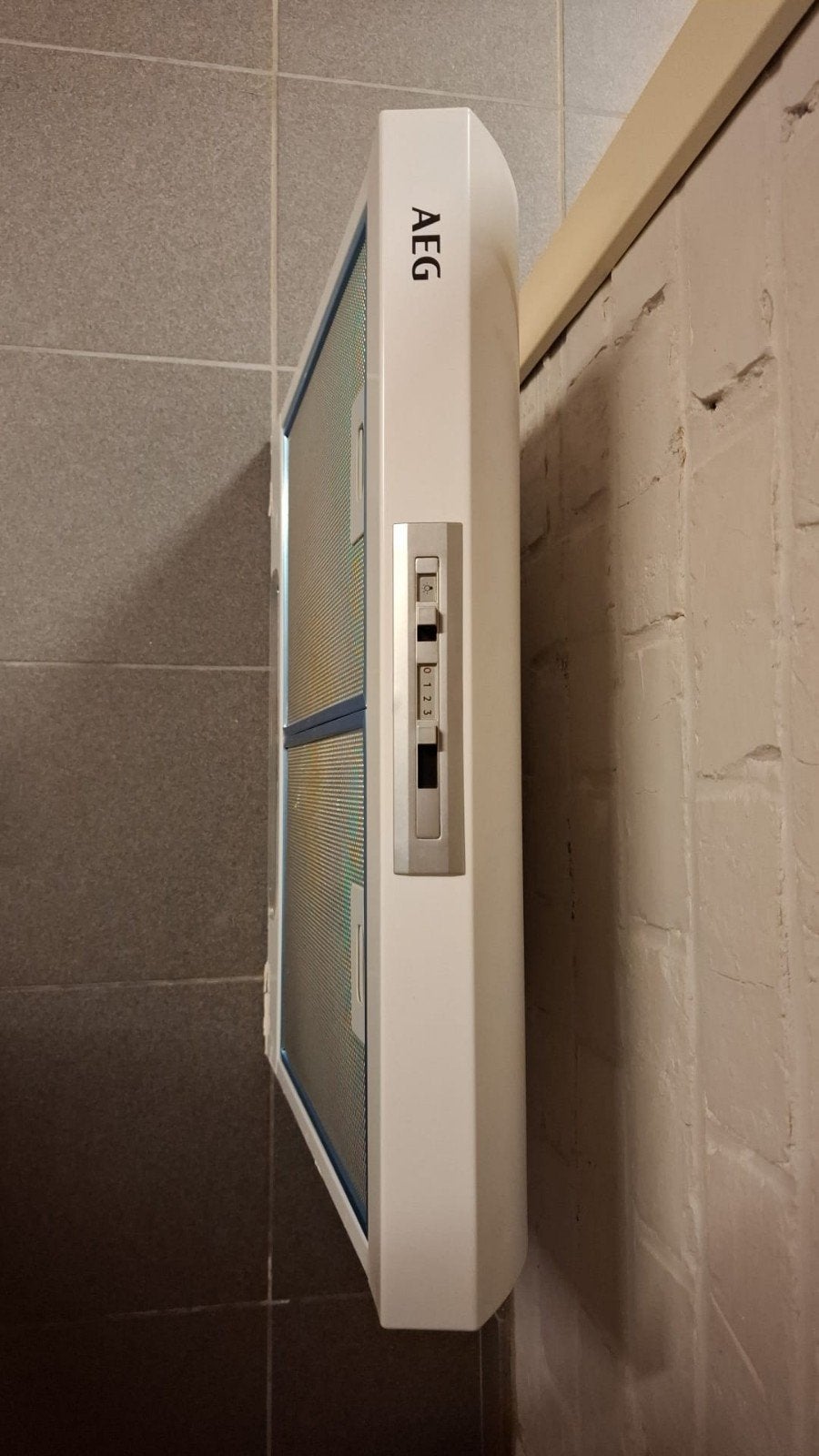 AEG dampkap DUB2610W, Elektronische apparatuur, Ophalen, Gebruikt, Onderbouw afzuigkap, Vrijstaand