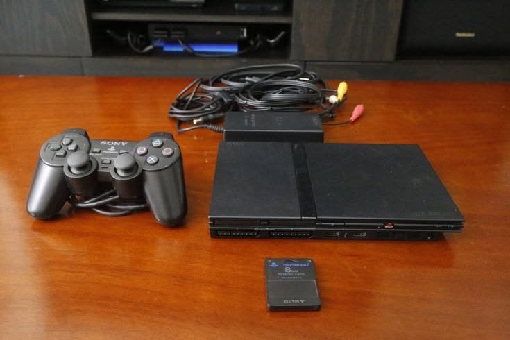Ps2 MET SCHERM en 30 games, Games en Spelcomputers, Ophalen, Met games, Zwart, Met 2 controllers