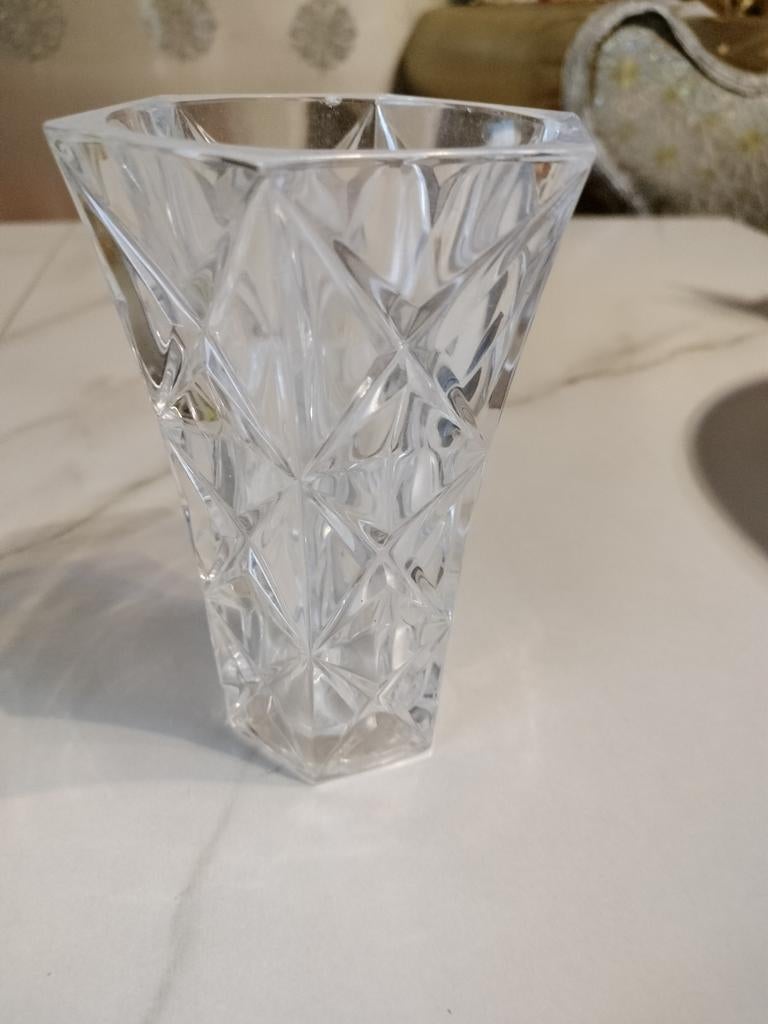 Petits vase cristal d'Arques 1970/90 21 cm de hauteur, Antiquités & Art, Enlèvement