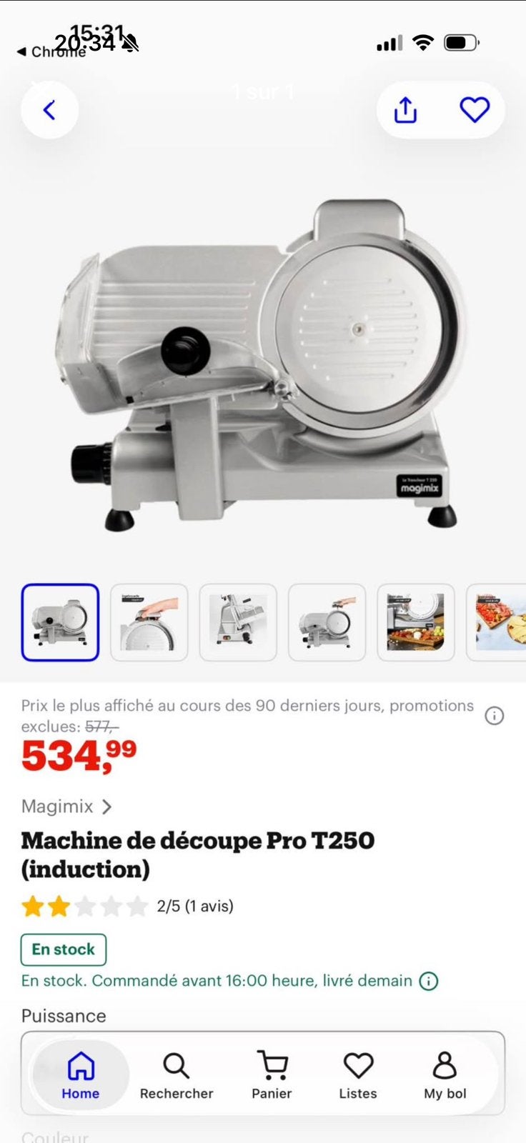 Charcutery-/broodsnijmachine van roestvrij staal..., Zakelijke goederen, Horeca | Keukenapparatuur, Ophalen