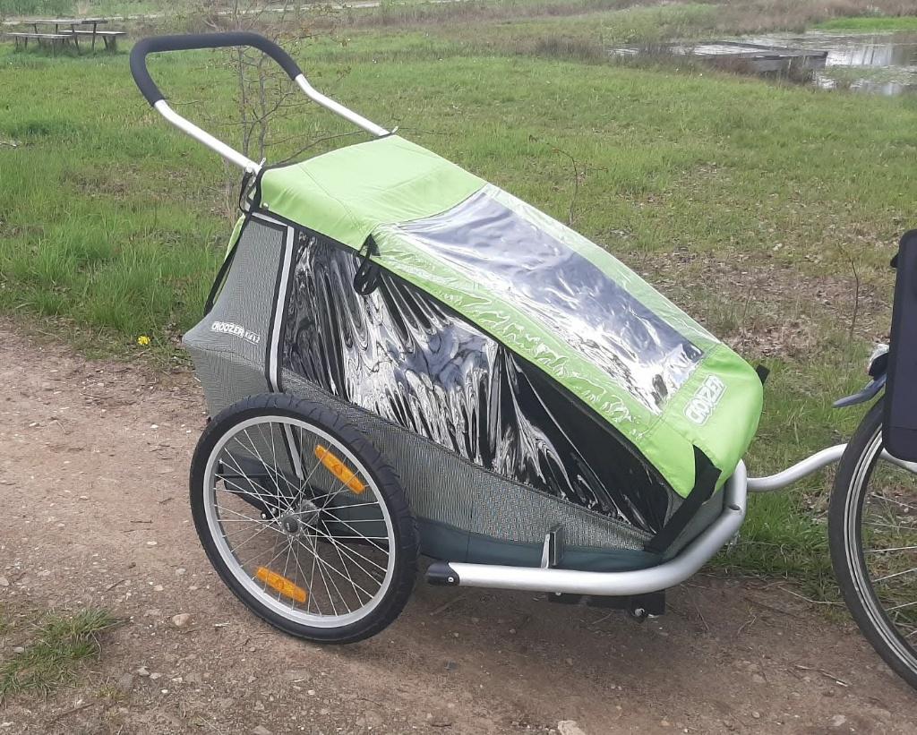 Croozer 2 kids, Fietsen en Brommers, Fietsaccessoires | Aanhangwagens en Karren, Ophalen, Opvouwbaar, 20 tot 40 kg, Zo goed als nieuw