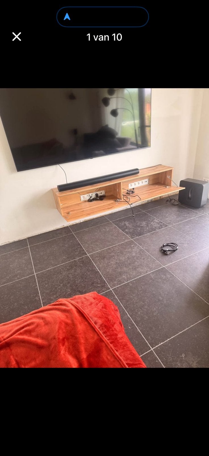Tv kast nieuw 180cm met led licht, Ophalen of Verzenden
