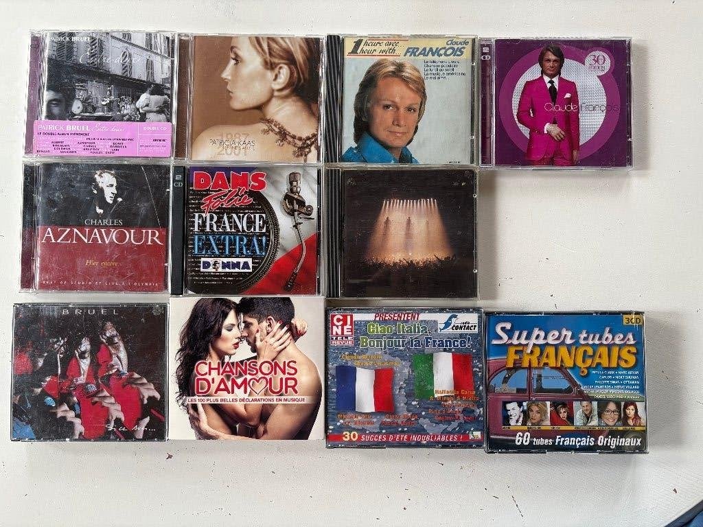 Lot Franse CD’s (Patrick Bruel,  Patricia Kaas, Claude ...), CD & DVD, CD | Francophone, Enlèvement ou Envoi, Utilisé, Compilation