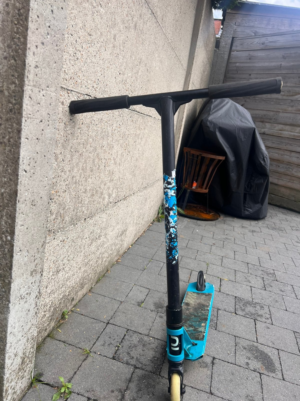 Stuntstep blauw, Ophalen, Zo goed als nieuw