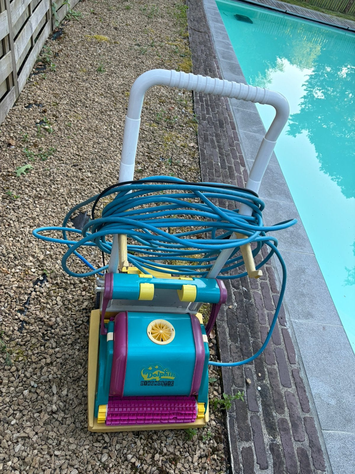 Zwembad robot, Ophalen, Gebruikt