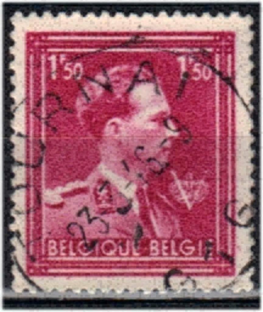 Belgique 1944 - Yvert/OBP 691 - Roi Léopold III (ST), Envoi, Affranchi, Oblitéré, Maison royale