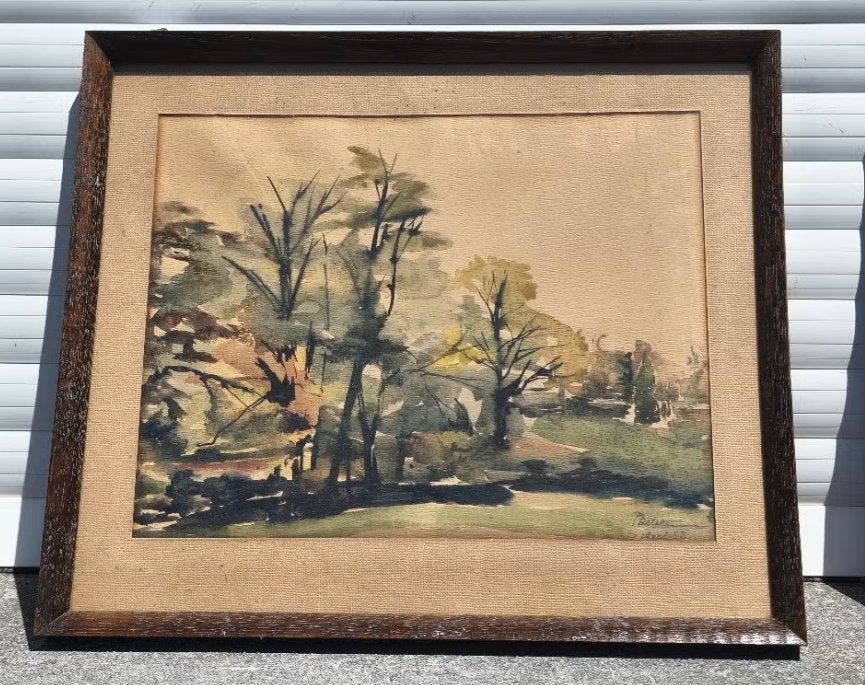 Aquarelle paysage signe, Enlèvement ou Envoi, Aquarelle, Paysage