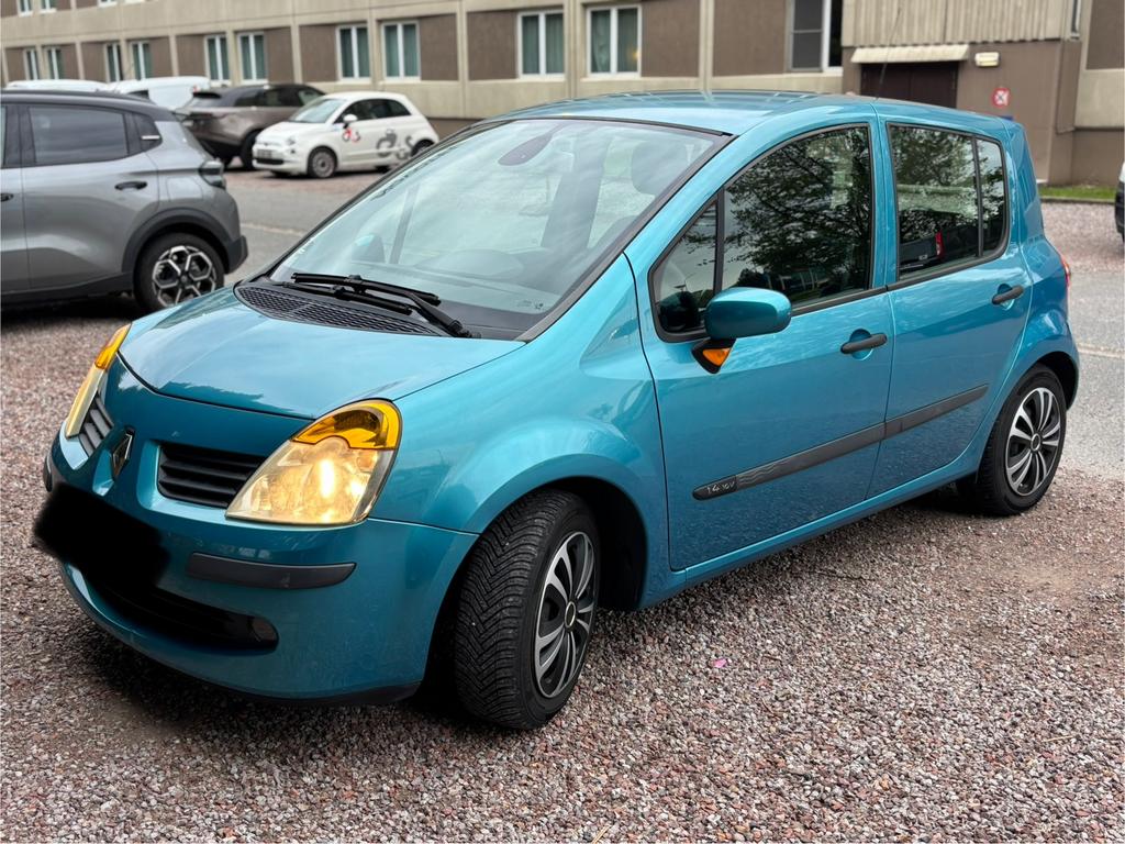 Renault Modus - 1.4 benzine - airco - gekeurd, Auto's, Voorwielaandrijving, Stof, Blauw, Handgeschakeld