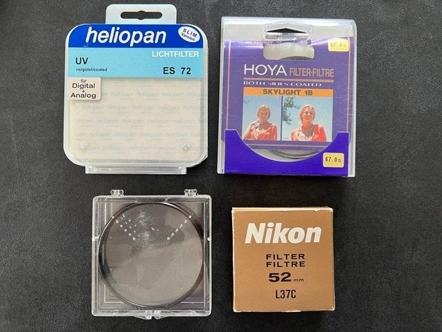 différents filtres UV 62/67/72 mm, Traitement multicouche, Comme neuf, Enlèvement, Filtre UV