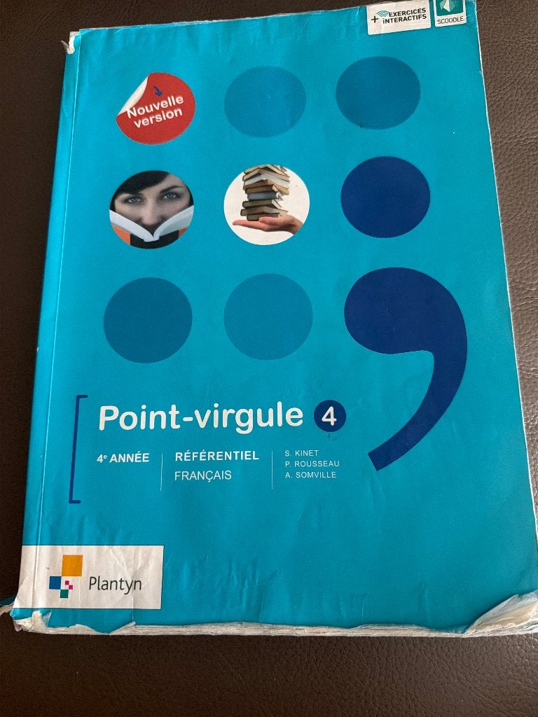 Livre scolaire français Point-virgule 4 - Référentiel, Livres, Plantyn, Français, Enlèvement, Utilisé
