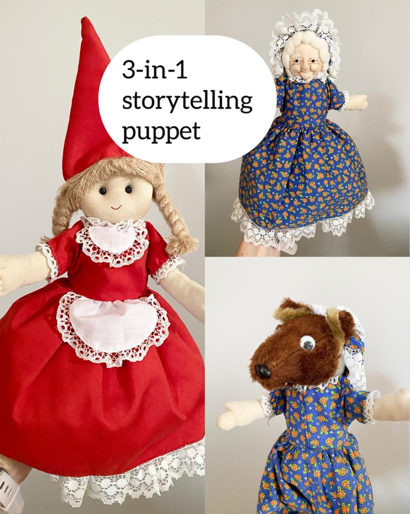 3-in-1 omkeerbare vertelpop / "Topsy Turvy" pop Lilliputiens, Ophalen, Zo goed als nieuw, Overige typen