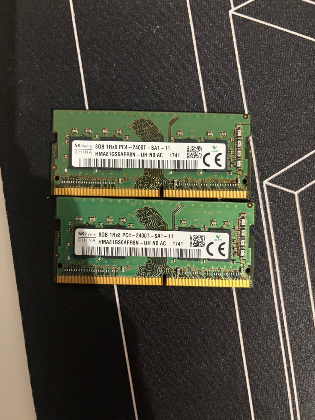 Skhynix 8gbRAM  2 stuks, Enlèvement, Utilisé, DDR4, 8 GB