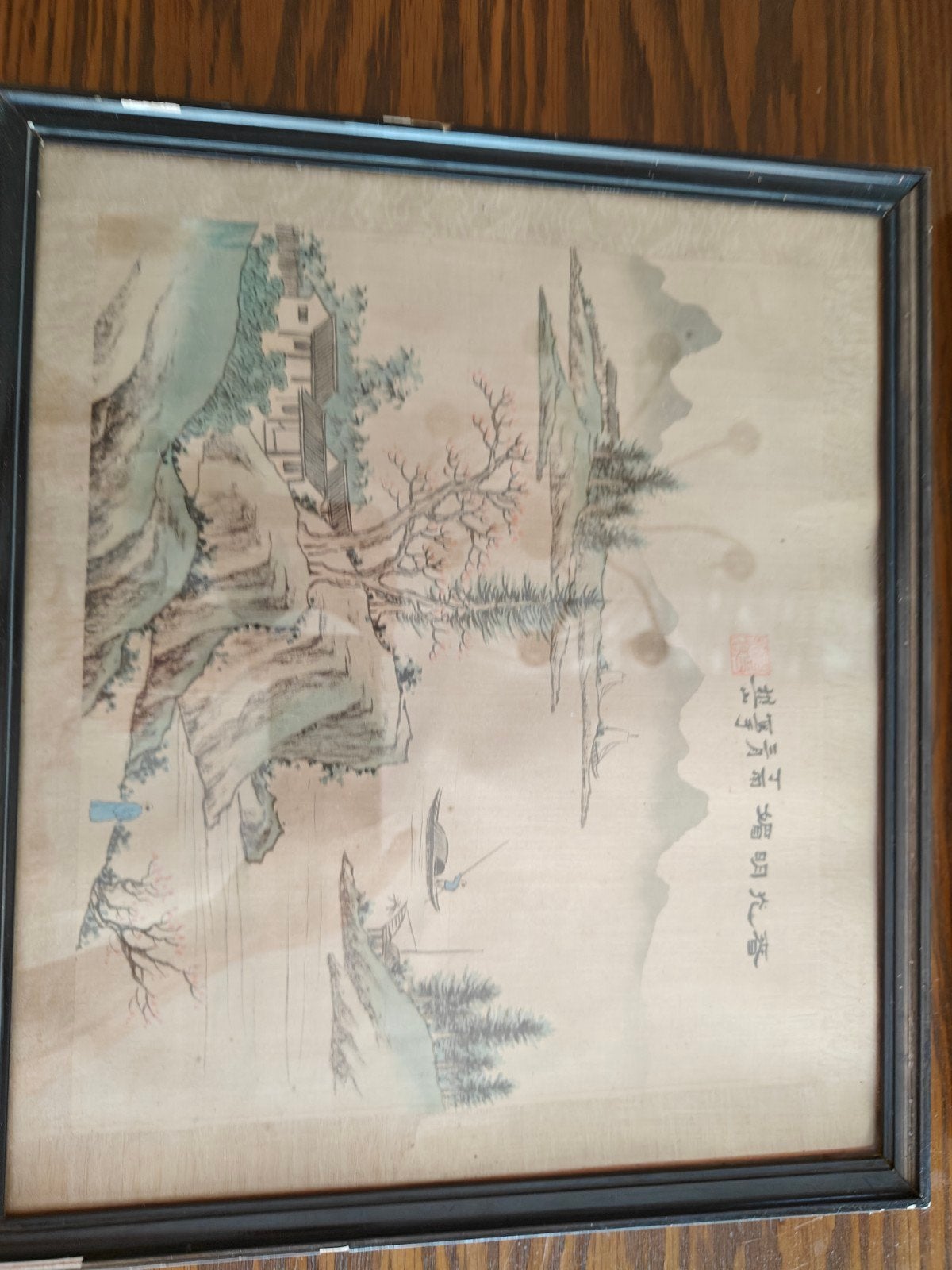 Japanse zijdekunst tekening, Antiek en Kunst, Ophalen, Tekening