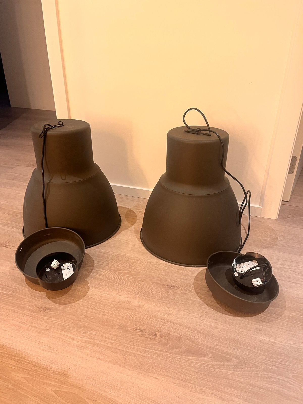 Lampenkap grijs, Enlèvement, Utilisé, Métal, Industrieel