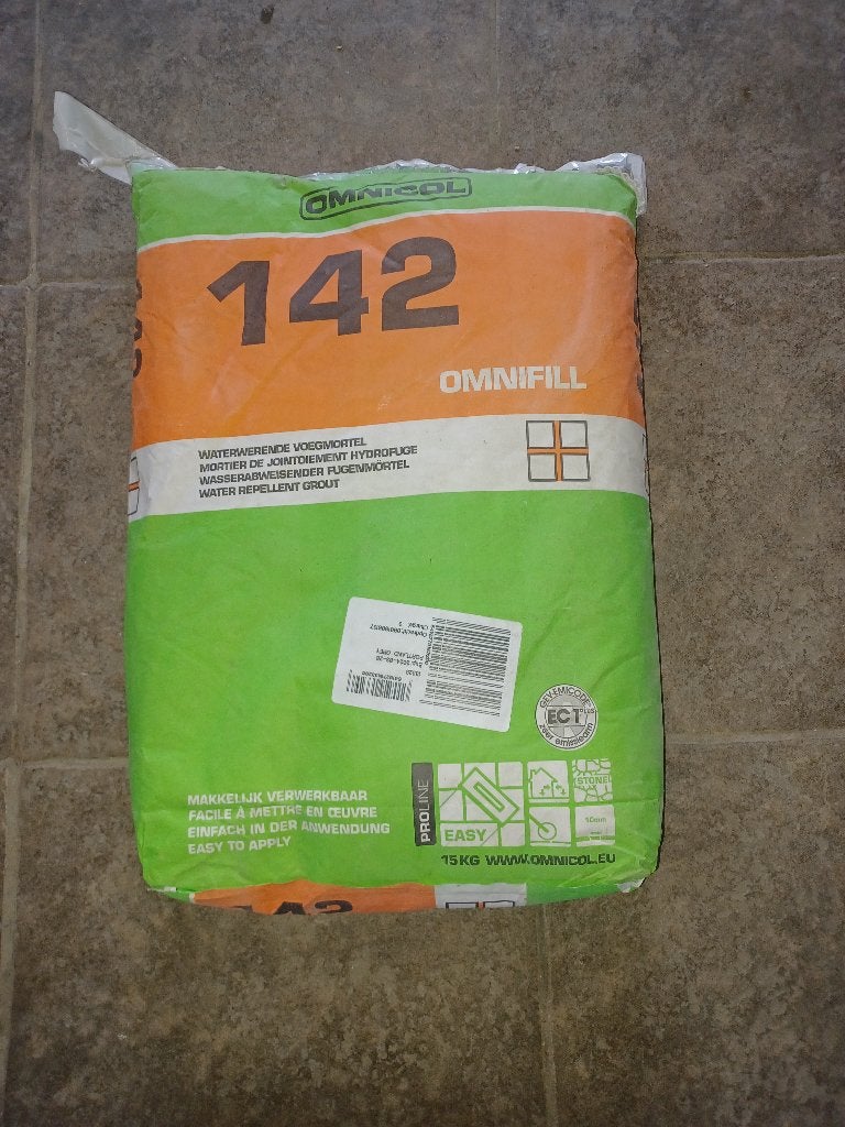 Voegmiddel omnifill 142 portland grey 15  kg  nieuw, Ophalen, Nieuw, Wandtegels