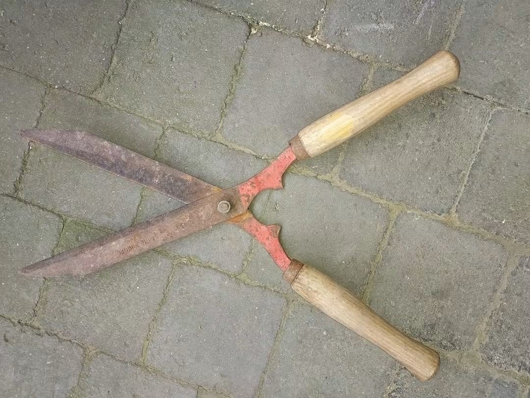 cisaille a haie vintage lame forgée, Jardin & Terrasse, Enlèvement ou Envoi