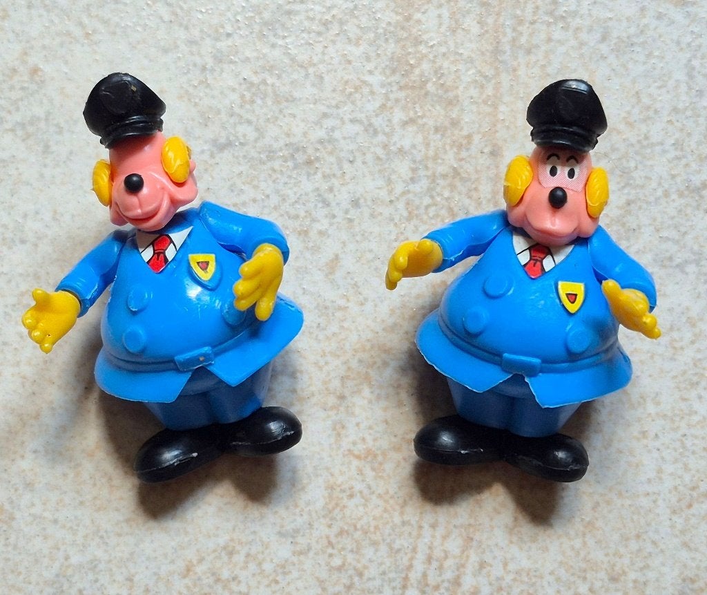 Mickey et ses amis 1987 Commissaire Finot incomplet, Collections, Enlèvement ou Envoi, Utilisé, Figurines
