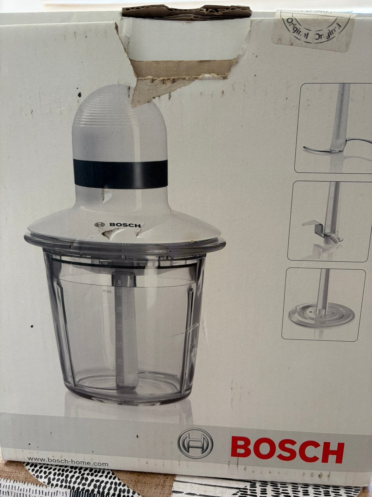 Hachoir  électrique, Electroménager, 1 à 2 litres, Enlèvement ou Envoi, Comme neuf, 1 vitesse
