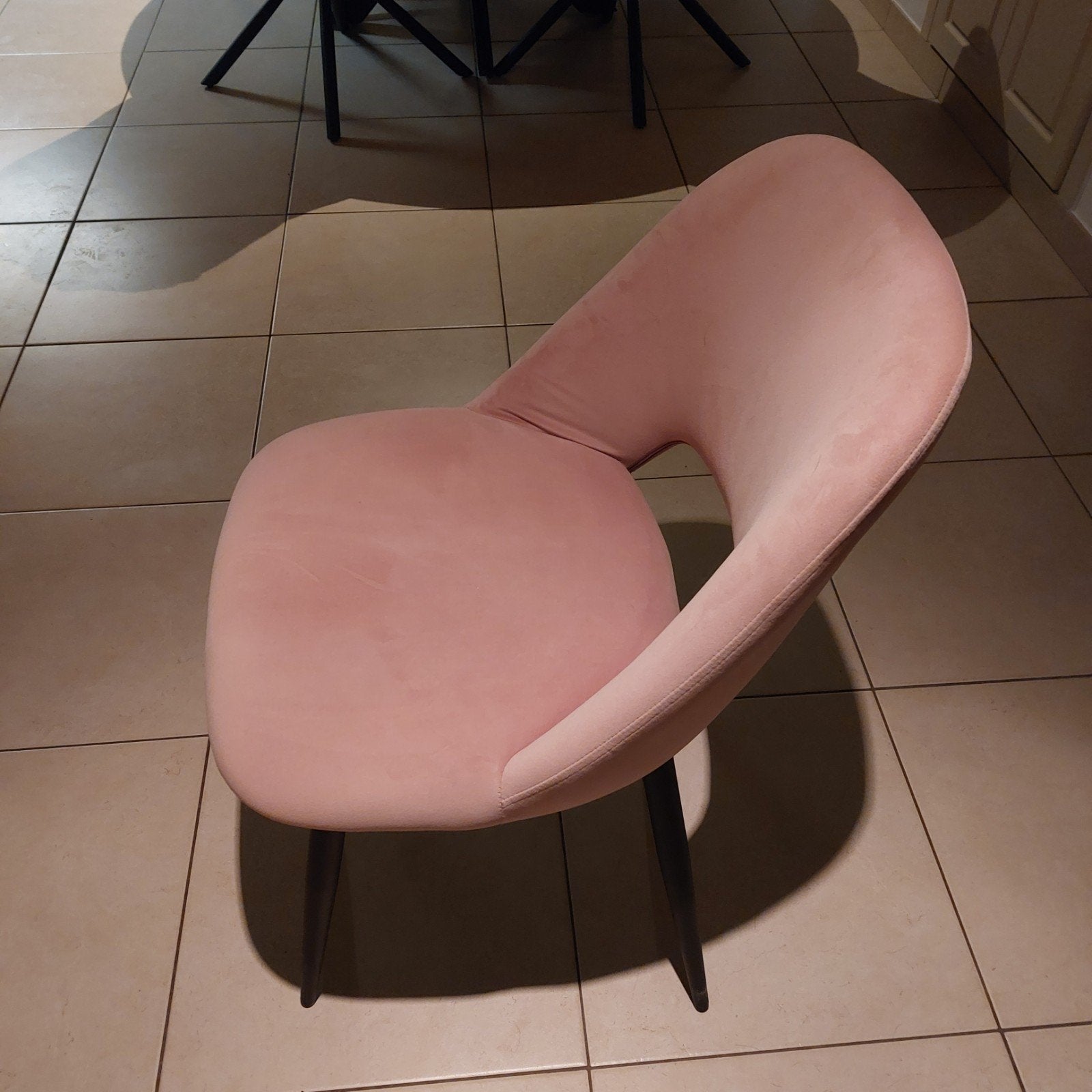 4 eetkamerstoelen oud roze, Huis en Inrichting, Stoelen, Ophalen, Zo goed als nieuw