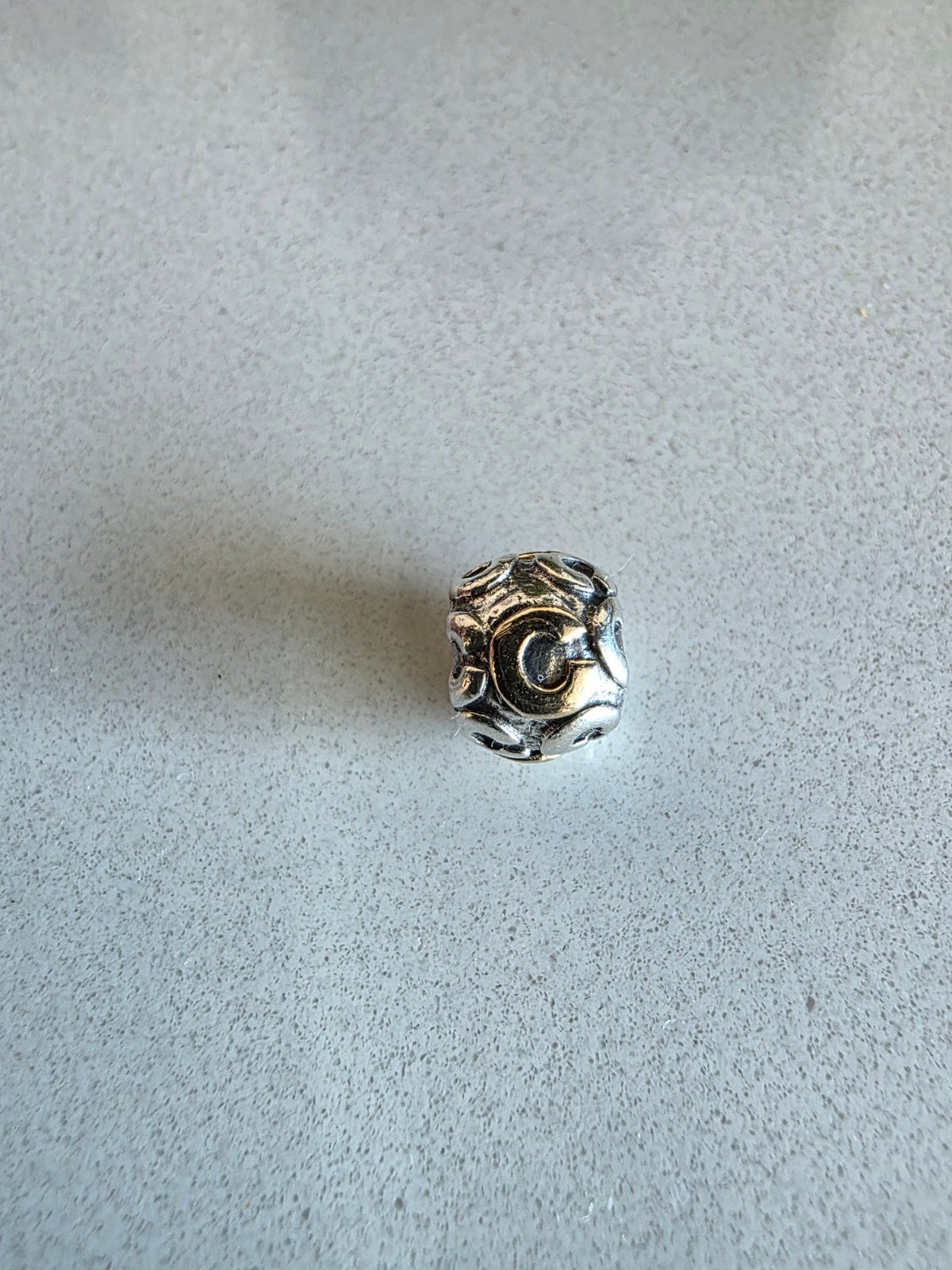 Originele Pandora Bedel Zilver met 14k Goud (Vintage), Enlèvement ou Envoi, Or, Pandora