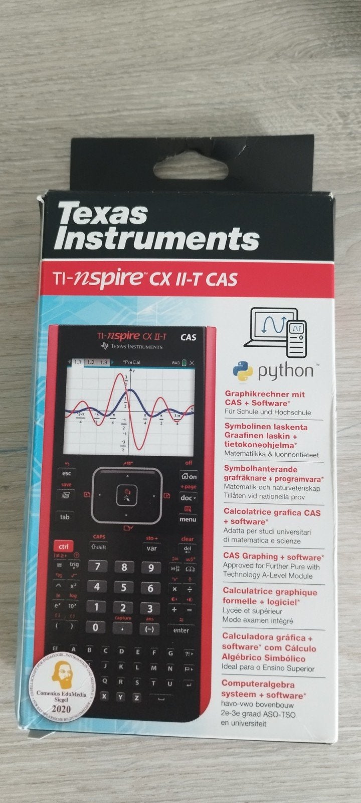 Texas Instruments TI-Nspire CX II-T CAS Grafische Rekenmachi, Divers, Calculatrices, Enlèvement ou Envoi, Calculatrices graphique