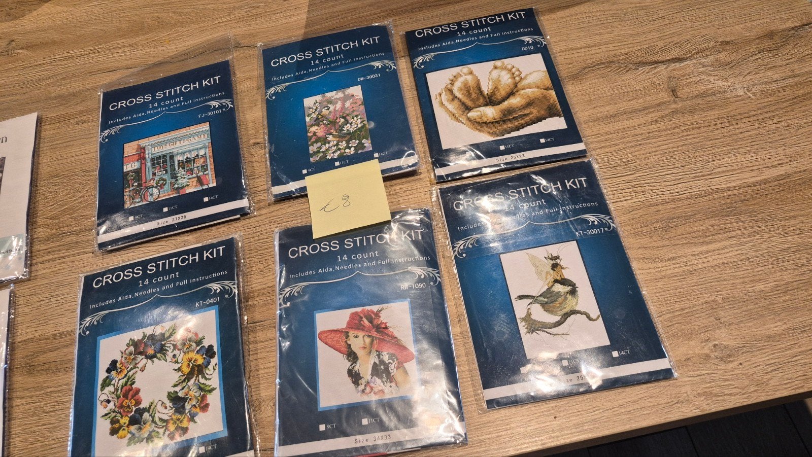 kruissteek pakketten, Ophalen