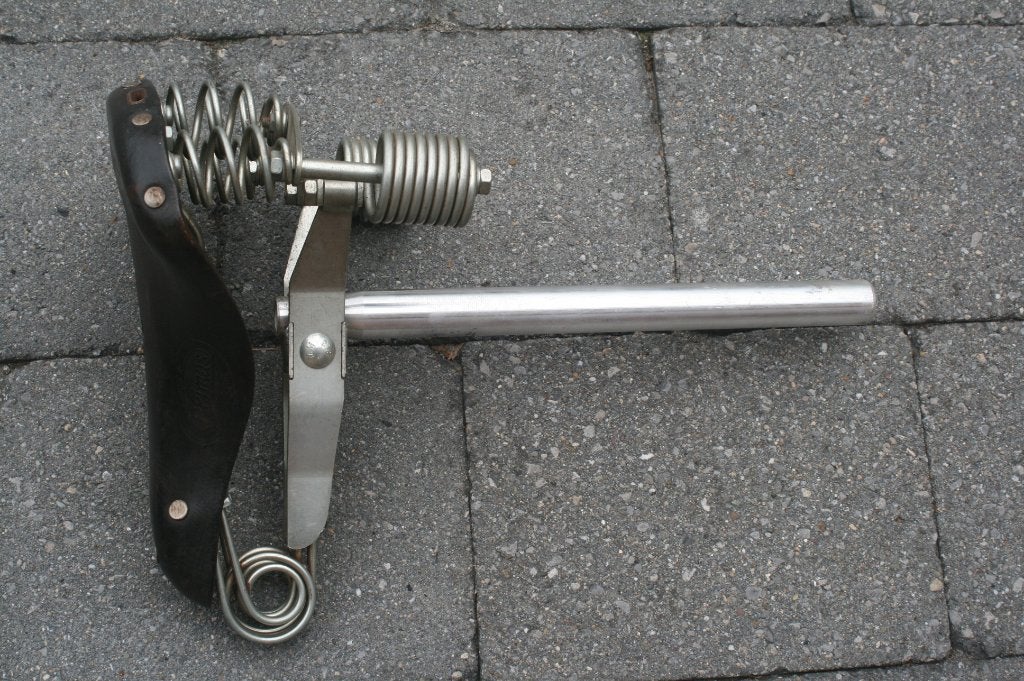 Antieke lepper primus zadel, dubbele vering, fiets / brommer, Fietsen en Brommers, Ophalen of Verzenden, Zo goed als nieuw, Zadel