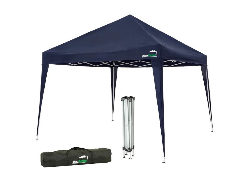 Easy up tent 3x3m blauw, max garden in draagtas, Neuf, Tente de réception, Moins de 2 mètres, Enlèvement ou Envoi
