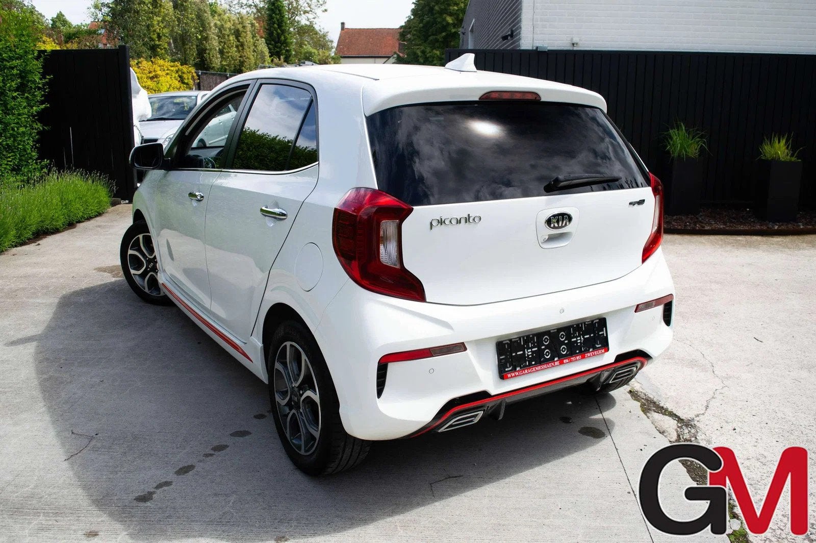 Kia Picanto Picanto 1.0i GT Line ISG (bj 2021), 4 zetels, Gebruikt, Lichtsensor, Wit