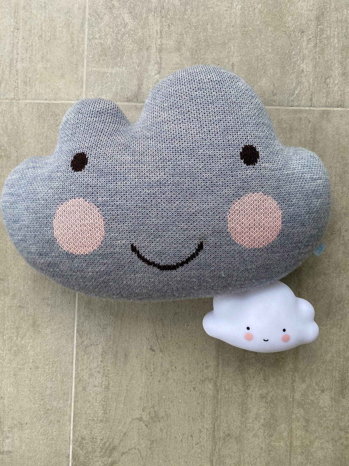 Set wolken knuffel en lampje, Enlèvement, Comme neuf