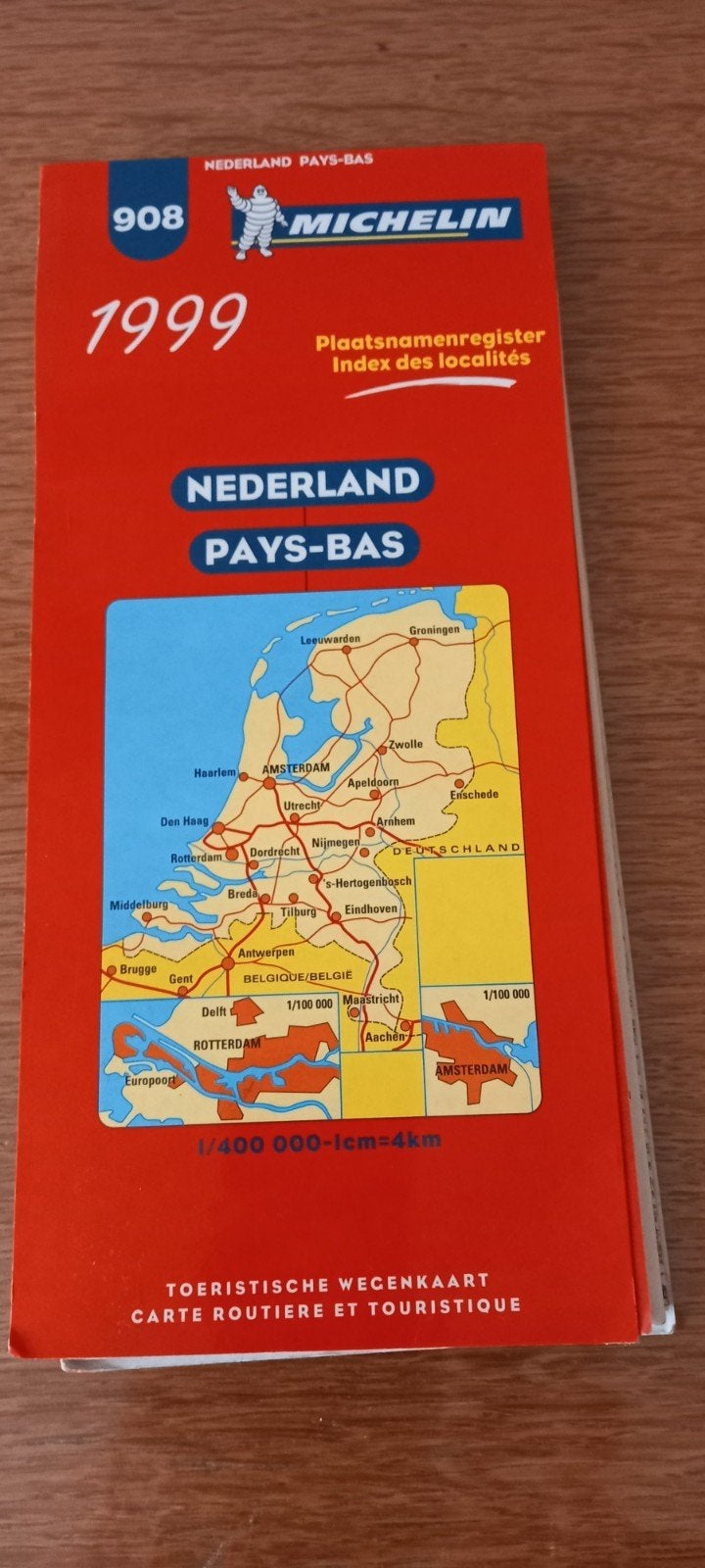 Originele vintage Michelin kaart, Ophalen
