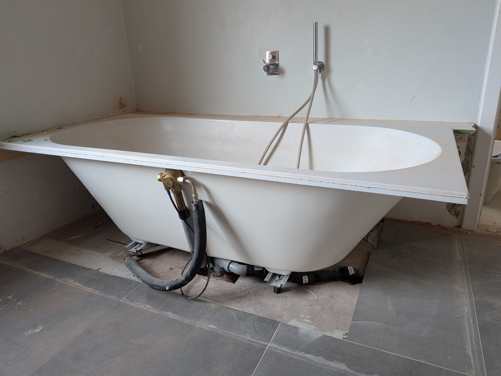 Baignoire encastrée en composite mat Helios 180cm x 80cm, Enlèvement, Comme neuf, Baignoire