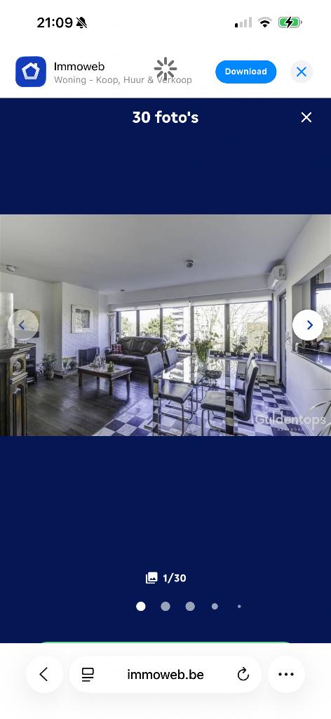 Mooi 3 slaapkamer appartement te koop in Wilrijk, Province d'Anvers, 125 m², Appartement, 3 pièces