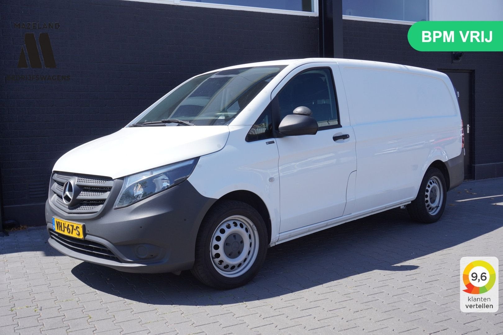 Mercedes-Benz Vito 116 CDI Lang Automaat EURO 6 - A/C Climat, Automaat, Parkeersensor, Wit, Mercedes-Benz