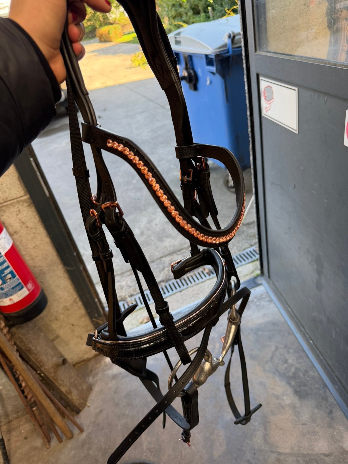 Hoofdstel full, Dieren en Toebehoren, Ophalen of Verzenden, Zo goed als nieuw, Bit, Horsegear