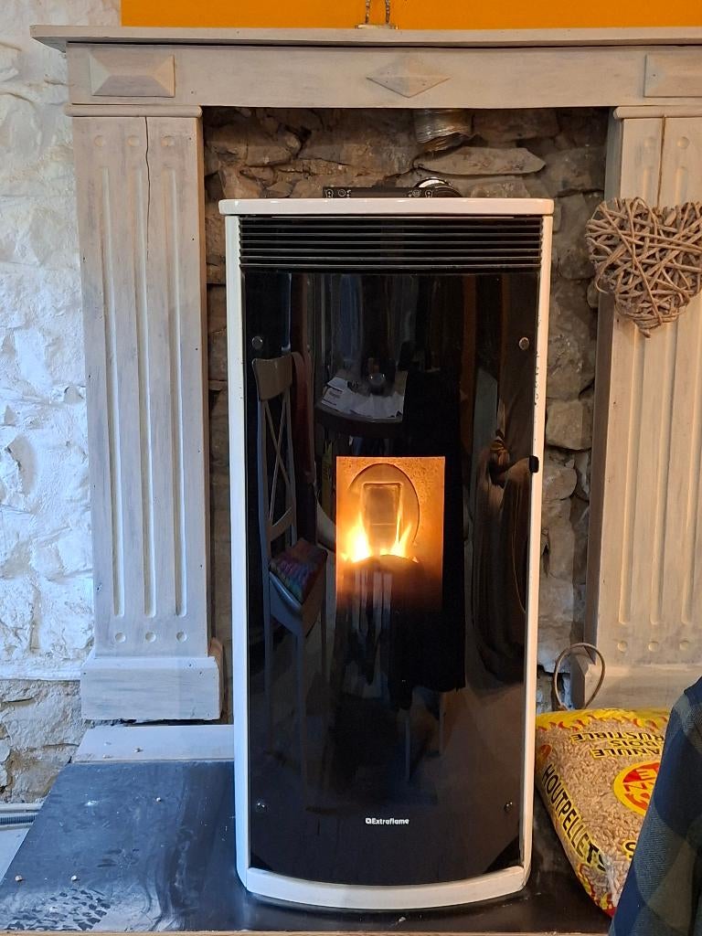 Poele à pellet extraflame 9kW, Enlèvement ou Envoi, Utilisé, Autoportant, Poêle à granulés