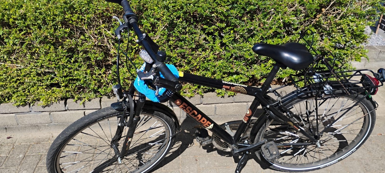 20" Jongensfiets (Escape, Zwart) met voorvering, Fietsen en Brommers, Overige Fietsen en Brommers, Ophalen, Gebruikt, Escape
