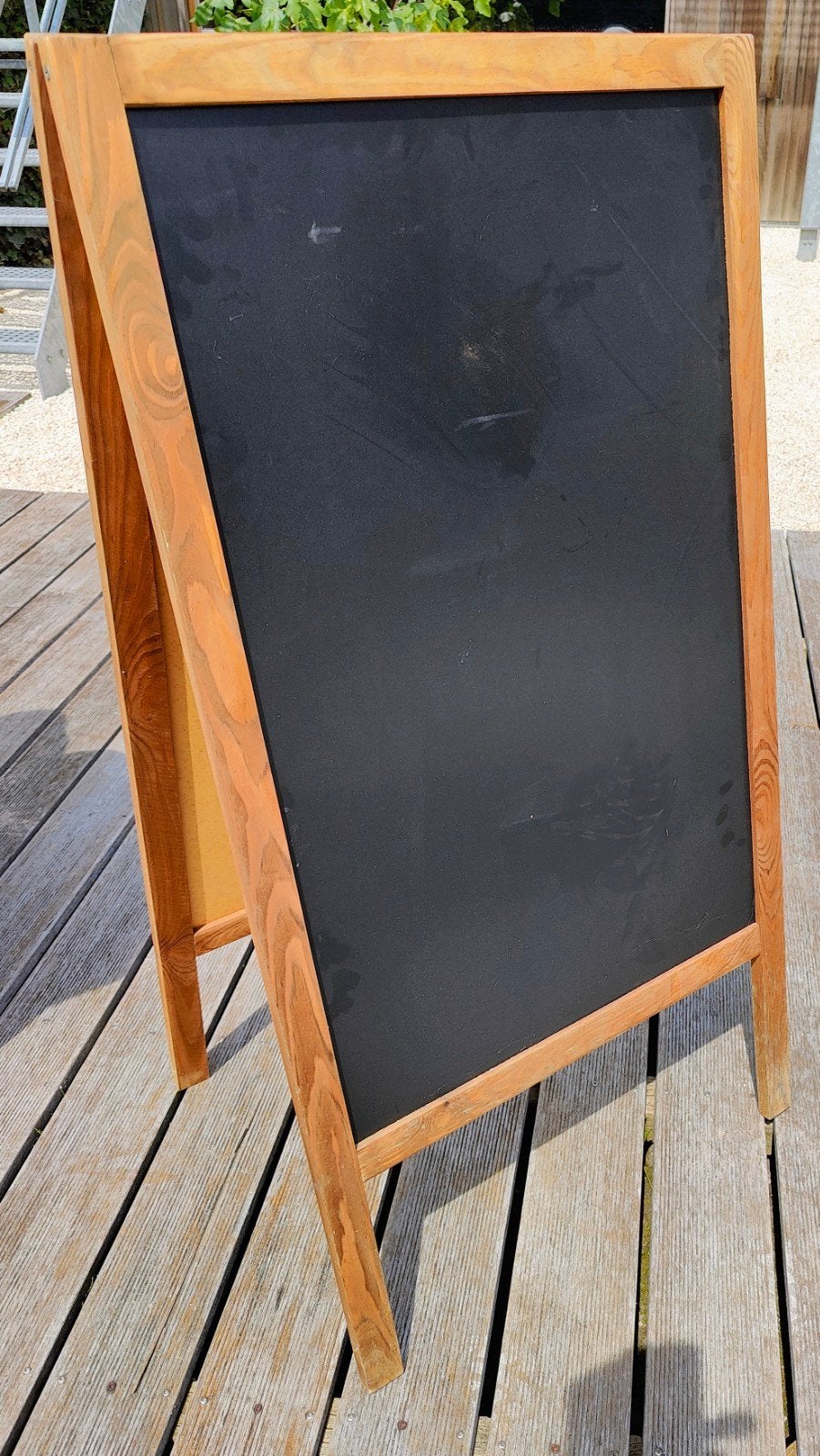 Houten krijtstoepbord - zo goed als nieuw! (A-frame)!, Huis en Inrichting, Ophalen, Zo goed als nieuw, Krijtbord