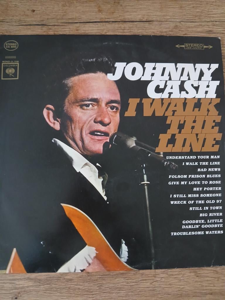 Vinyl Johnny Cash Ik loop de lijn