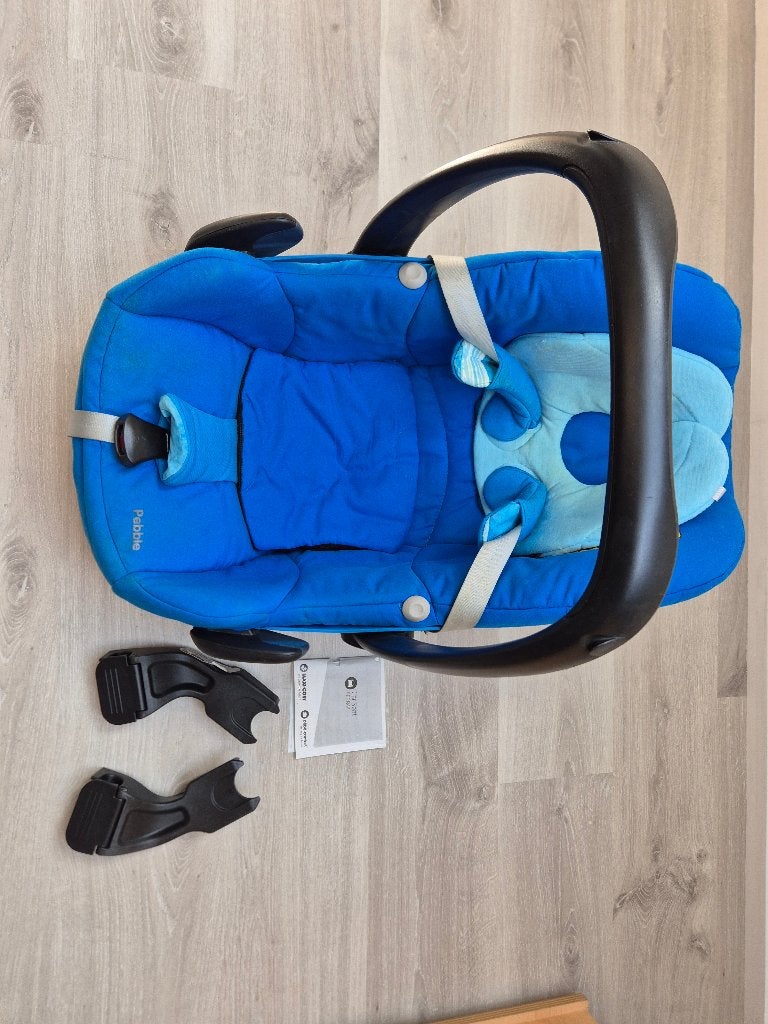 Maxi Cosy Pebble blauw, Ophalen, Zo goed als nieuw, Maxi-Cosi, Autogordel of Isofix
