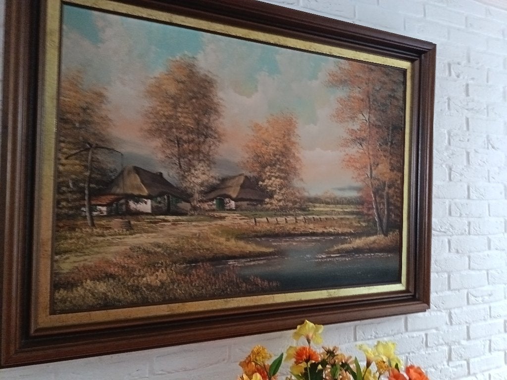 schilderij, Antiek en Kunst, Kunst | Schilderijen | Klassiek, Gesigneerd, Ophalen
