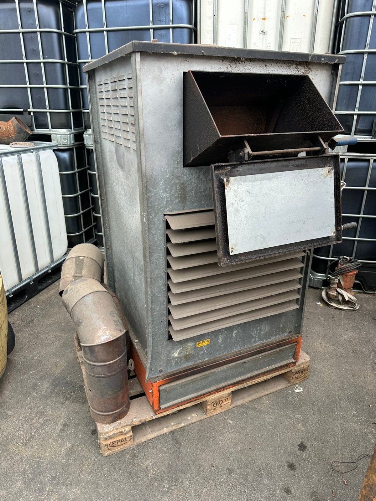 Zware allesbrander voor atelier of grote ruimtes, Ophalen, Zo goed als nieuw, Vrijstaand, Hout