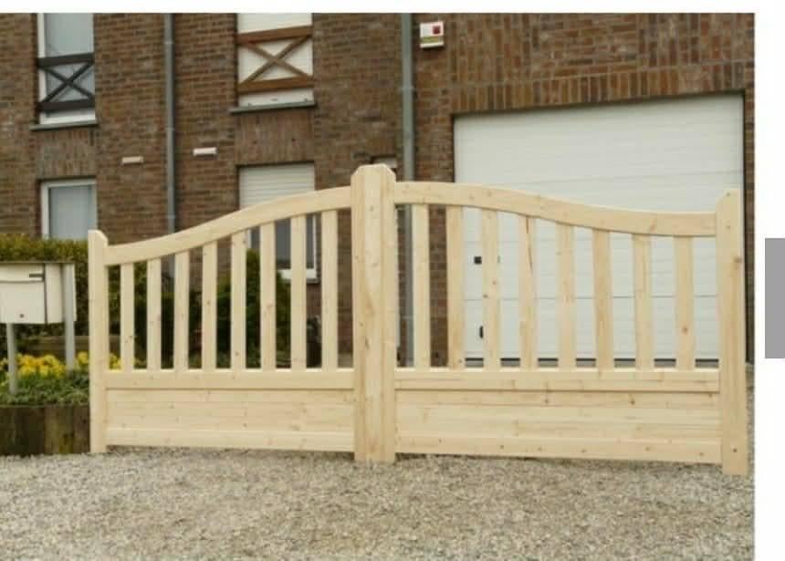 Portail en bois, Jardin & Terrasse, Enlèvement ou Envoi, Neuf, Bois