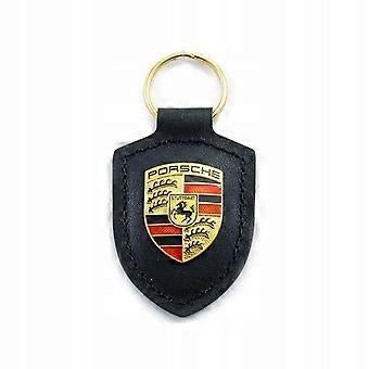 Porte-clés Porsche en cuir noir, Enlèvement ou Envoi, Neuf, Transport